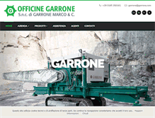Tablet Screenshot of garrone.com